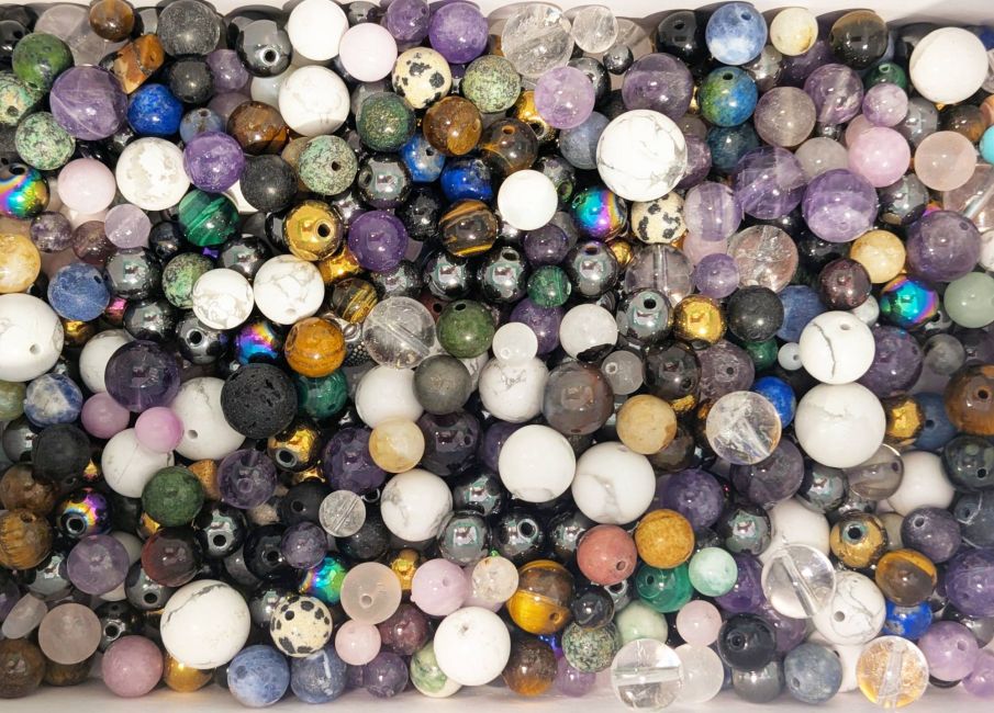 Mélange de perles en pierres naturelles – 500 g chez Arabesk|cz