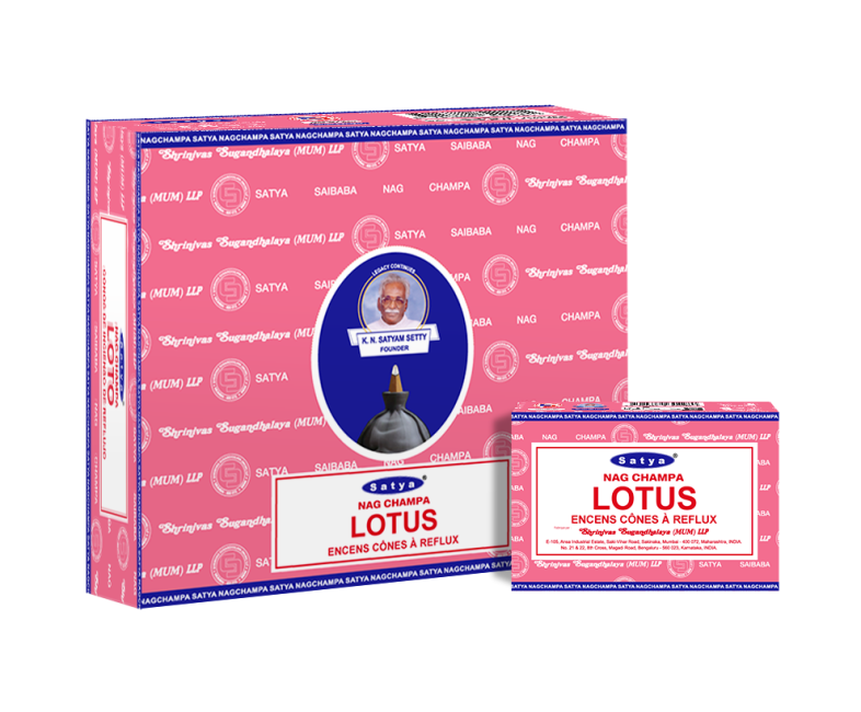 Cônes Backflow Satya Lotus 12pcs chez Arabesk