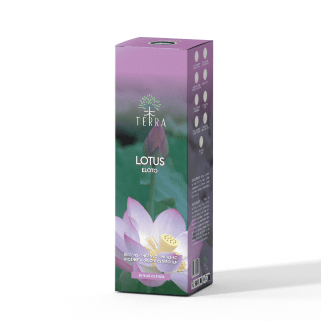 Encens Terra Lotus sans charbon 12grs chez Arabesk