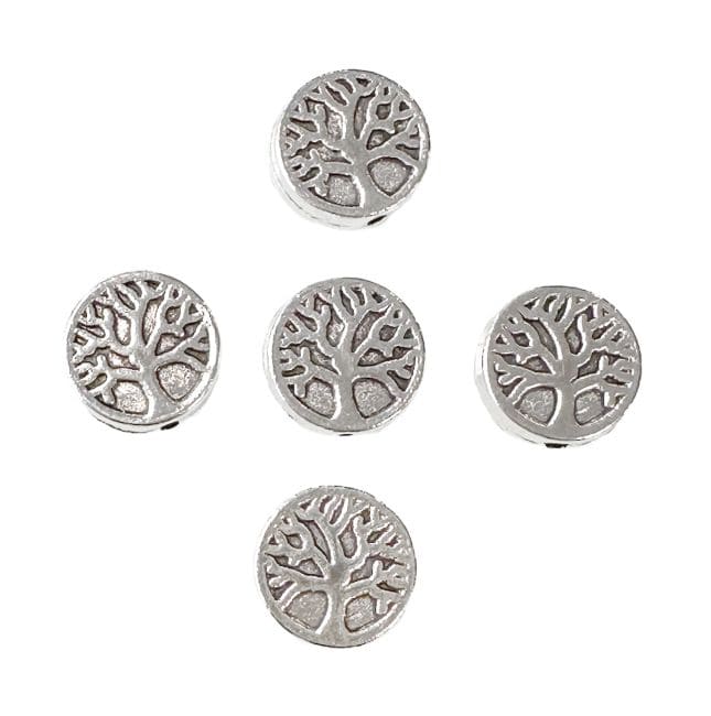Intercalaires Ronds Acier Inoxydable Arbre de Vie 9mm x50 chez Arabesk|cz