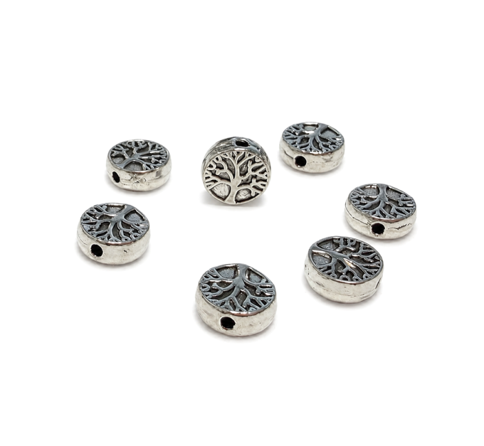 Intercalaires Ronds Acier Inoxydable Arbre de Vie 9mm x50 chez Arabesk