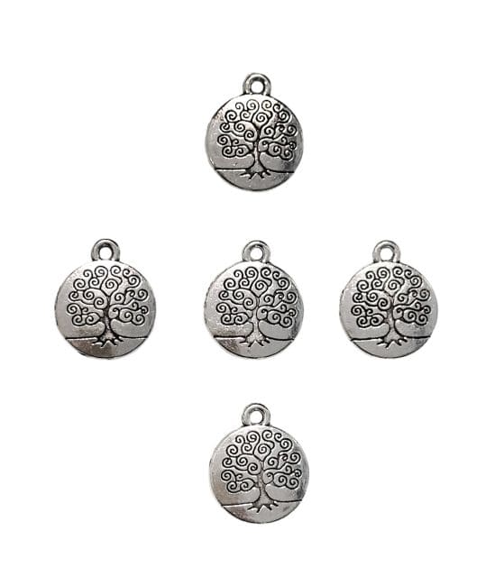 Perles charm's Intercalaire Arbre de Vie Argenté 15mm x50 chez Arabesk