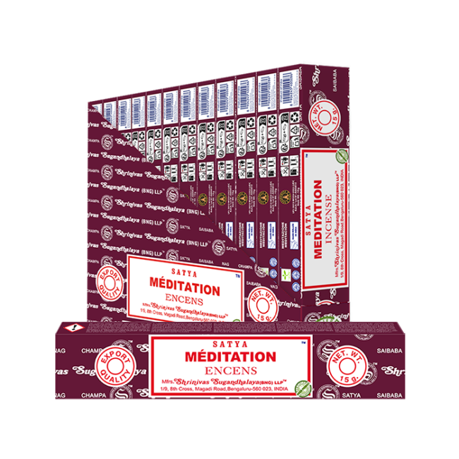Encens Satya Meditation Masala 15g chez Arabesk