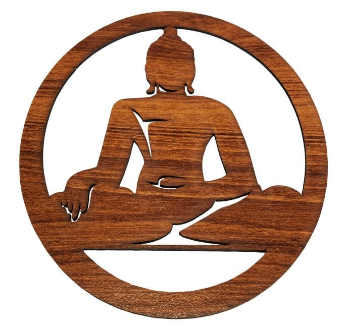 Panneau Aimanté en Bois Bouddha 18cm pour HMD999 chez Arabesk