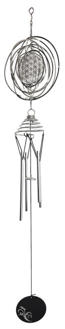 Mobile éolien 3D Fleur de vie 65 cm chez Arabesk