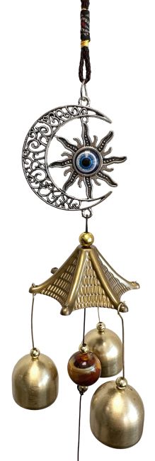 Carillon Mauvais oeil Lune Soleil 46cm chez Arabesk|cz