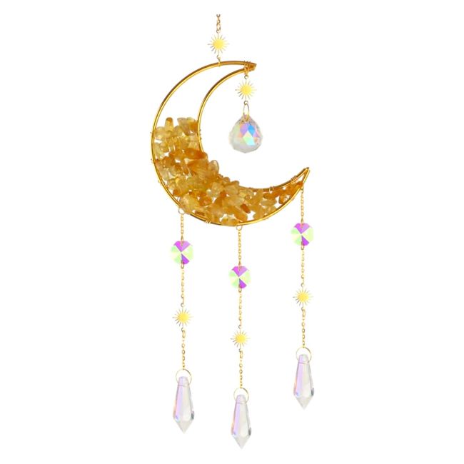 Mobile Attrape-Soleil Lune en Citrine chez Arabesk