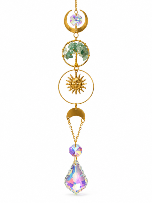 Attrape-soleil Arbre de Vie en Aventurine Verte chez Arabesk