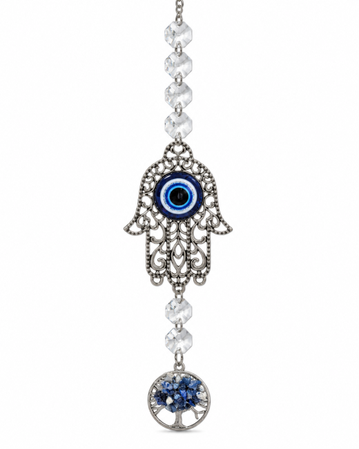 Attrape-soleil Main de Fatma et Arbre de Vie en Lapis-Lazuli chez Arabesk