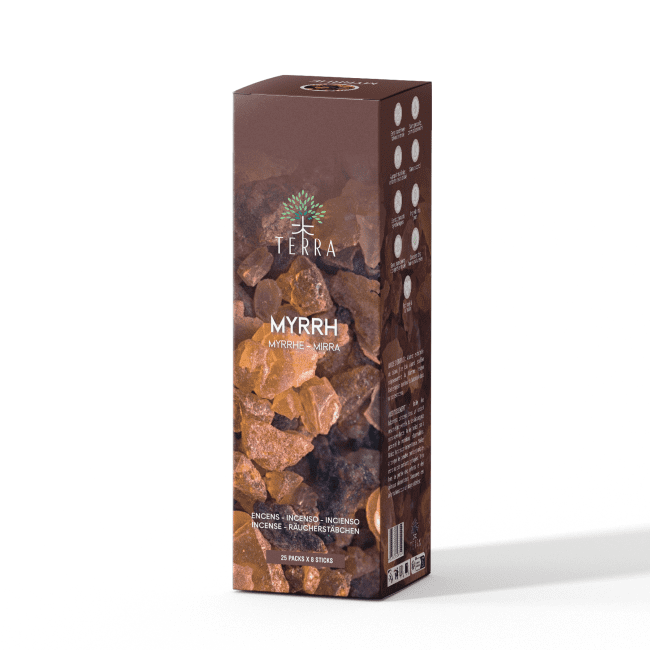 Encens TERRA Myrrhe sans charbon 12grs chez Arabesk