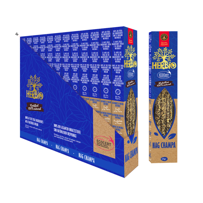 Encens Smudge Ecocert Herbio Nag Champa 20g chez Arabesk|cz