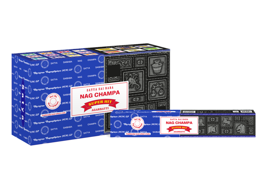 Encens Satya Nag Champa et Super Hit 16g chez Arabesk