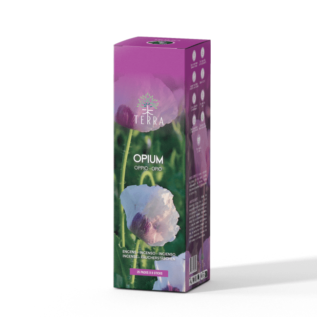 Encens Terra Opium sans charbon 12grs chez Arabesk