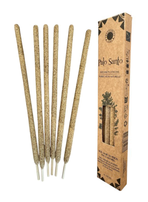 Encens Palo Santo 6 Bâtonnets Naturels 18 gr chez Arabesk