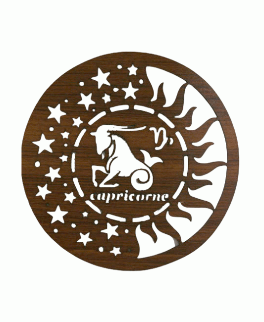 Panneau Aimanté  en Bois Astro Capricorne 18cm pour HMD999 chez Arabesk