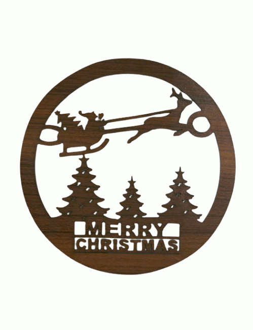 Panneau Aimanté  en Bois Joyeux Noel 18cm pour HMD999 chez Arabesk