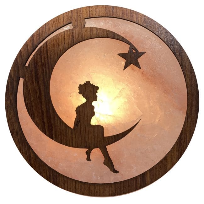 Panneau en Bois Aimanté Lune Étoile 18cm  pour HMD999 chez Arabesk|cz