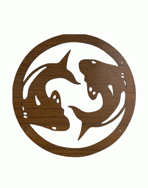 Panneau Aimanté  en Bois Poissons 18cm pour HMD999 chez Arabesk