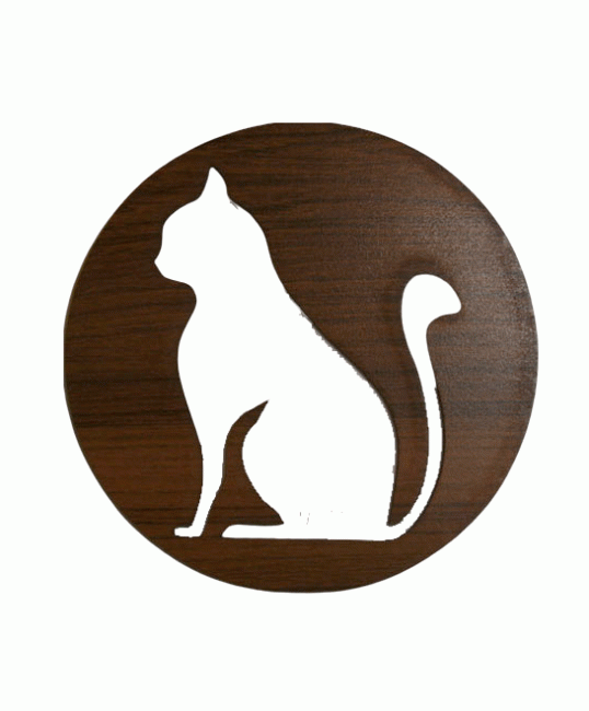 Panneau en Bois Aimanté Chat 18cm pour HMD999 chez Arabesk