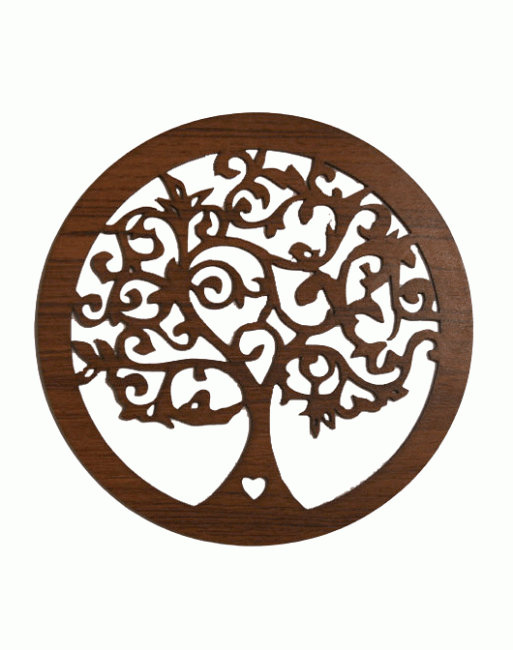 Panneau Aimanté  Arbre de vie Fleuri Coeur 18cm pour HMD999 chez Arabesk