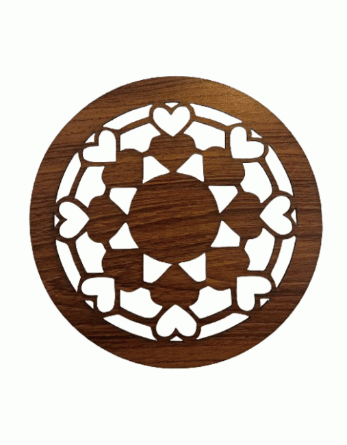 Panneau en Bois Aimanté Coeur de l'harmonie 18cm pour HMD999 chez Arabesk