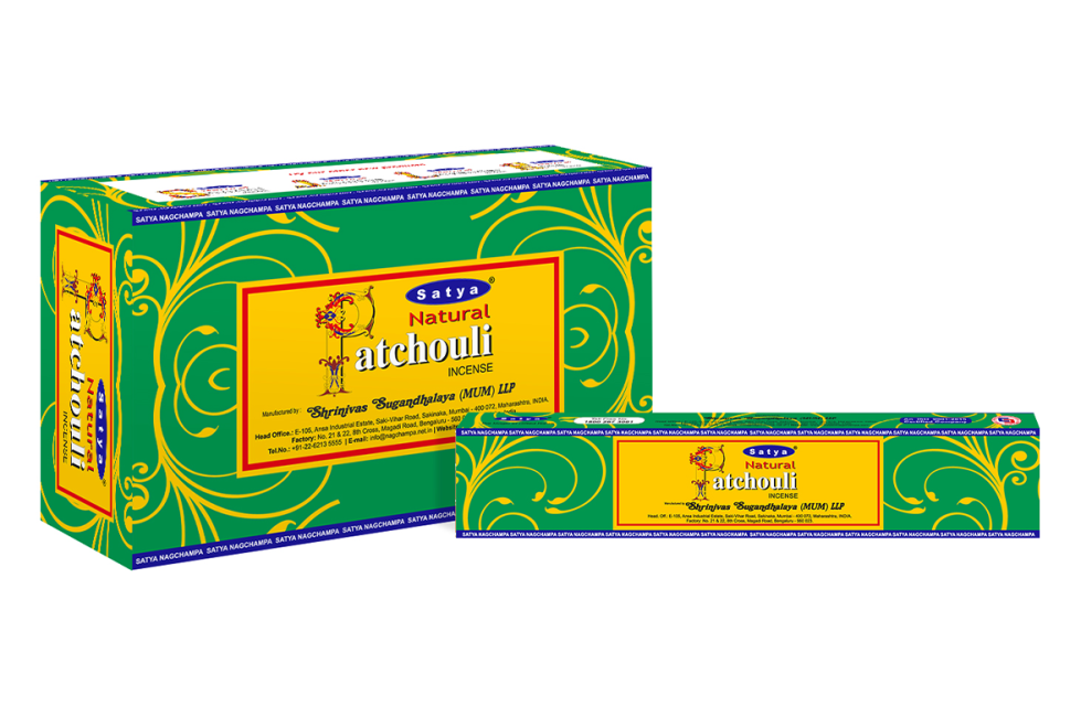 Satya Natural Patchouli vonné tyčinky 15g chez Arabesk