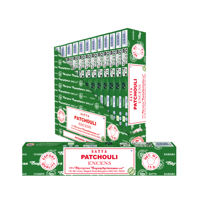 Encens Satya Patchouli Masala 15g chez Arabesk
