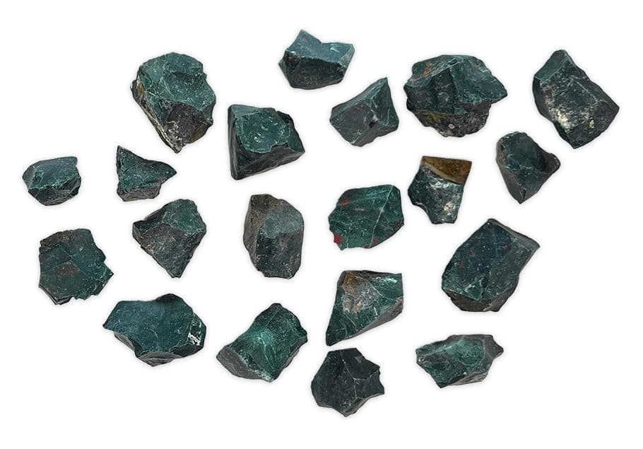 Jaspe héliotrope Bloodstone brut 500g chez Arabesk
