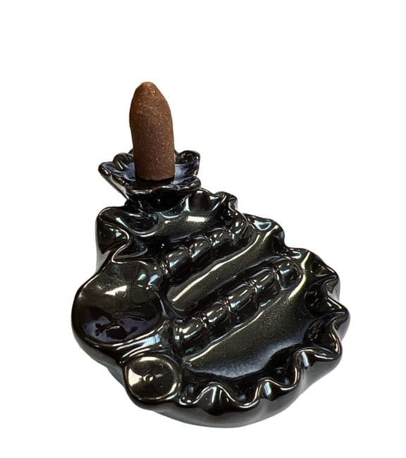 Porte Encens Blackflow Céramique cascade de rivière 10cm chez Arabesk|cz