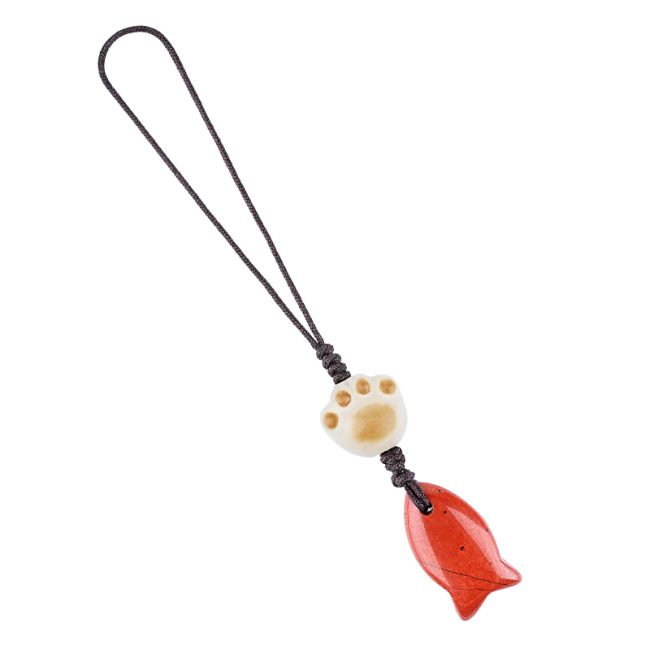 Bijoux de Sac Poisson Jaspe Rouge A x3 chez Arabesk