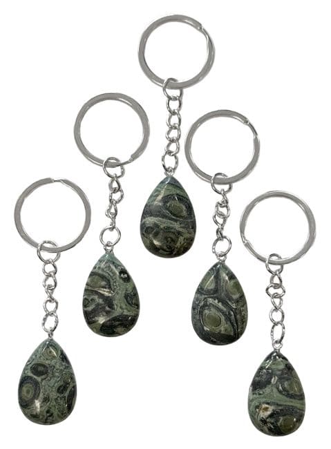 Porte Clés Goutte Jaspe Kambaba A 30mm x 5 chez Arabesk