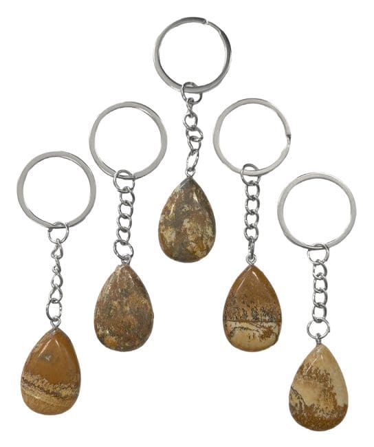 Porte Clés Goutte Jaspe Paysage A 30mm x 5 chez Arabesk