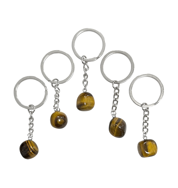 Porte Clés Œil de Tigre A 30mm x5 chez Arabesk