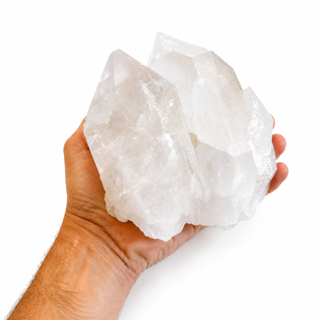 Druse cristal de roche 1.355kg chez Arabesk|cz