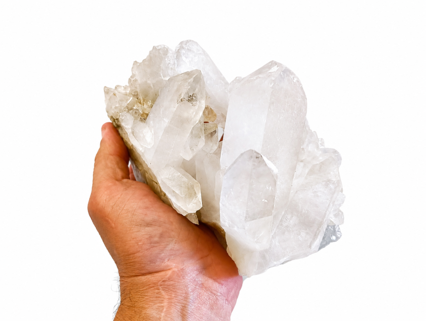 Druse cristal de roche 1.608kg chez Arabesk|cz