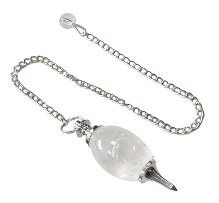 Pendule Shiva Lingam Cristal de Roche du Brésil chez Arabesk