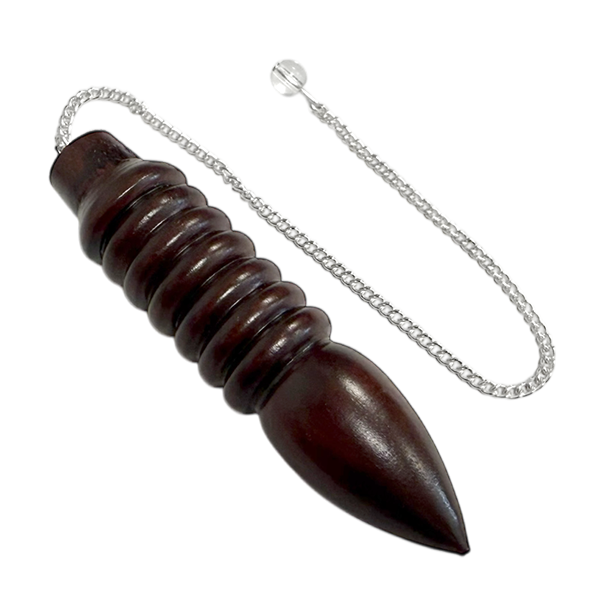 Pendule Cône Isis en Bois de Rose 9cm chez Arabesk
