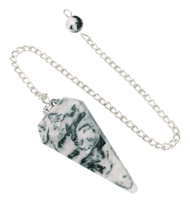Pendule Agate Arbre Conique 6 faces chez Arabesk
