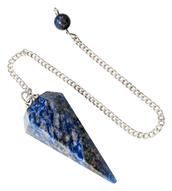 Pendule Lapis Lazuli Conique 6 faces chez Arabesk