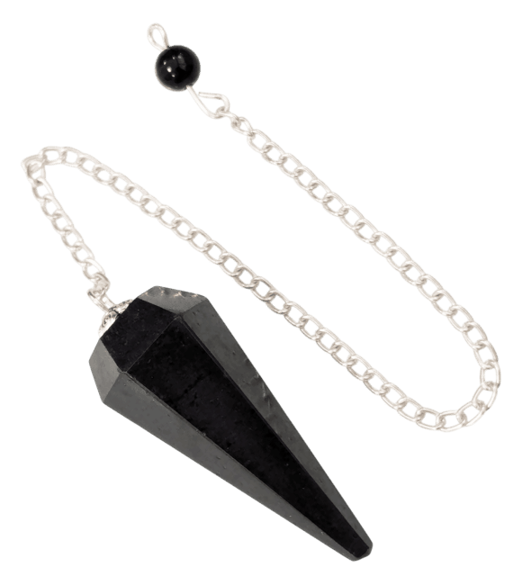 Pendule Tourmaline Noire Conique 6 faces chez Arabesk