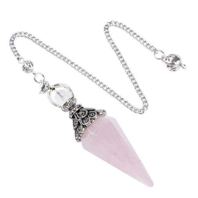 Pendule Quartz Rose 6 faces & Métal chez Arabesk