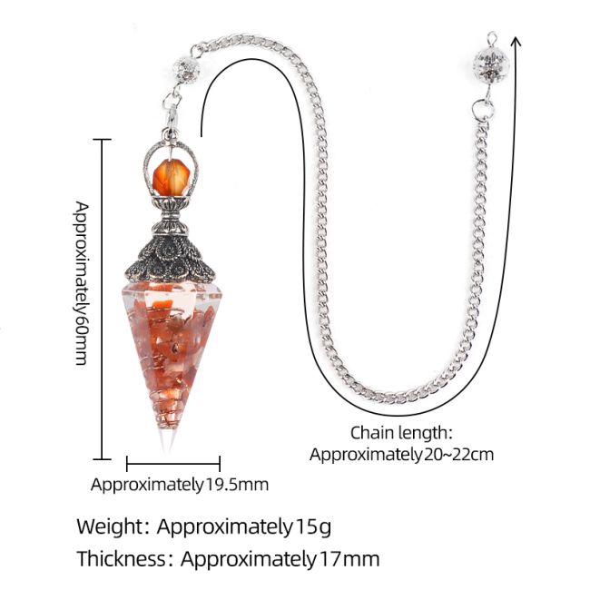 Pendule Orgonite Amethyste 6 faces chez Arabesk|cz