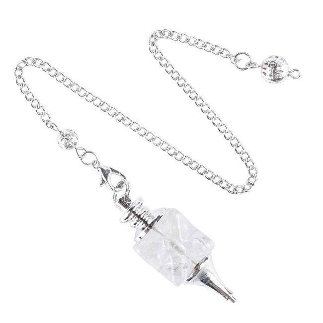 Pendule Divinatoire Merkaba Cristal de Roche chez Arabesk