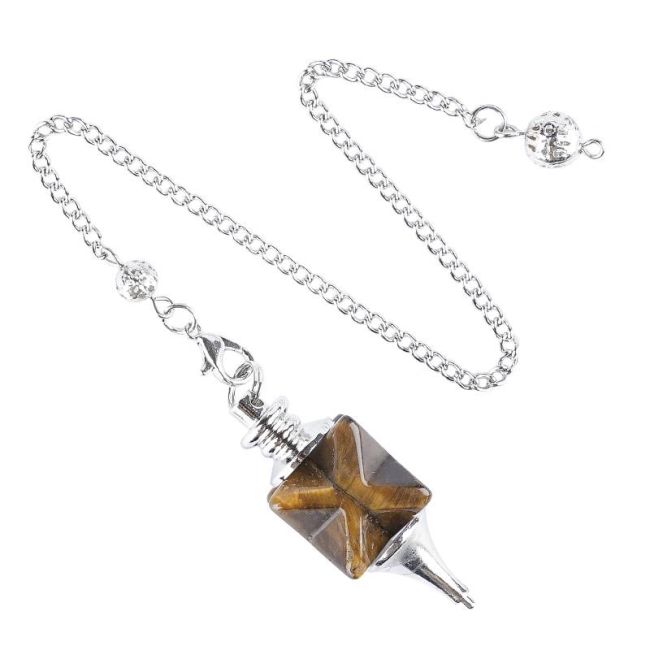 Pendule Divinatoire Merkaba Oeil de Tigre chez Arabesk