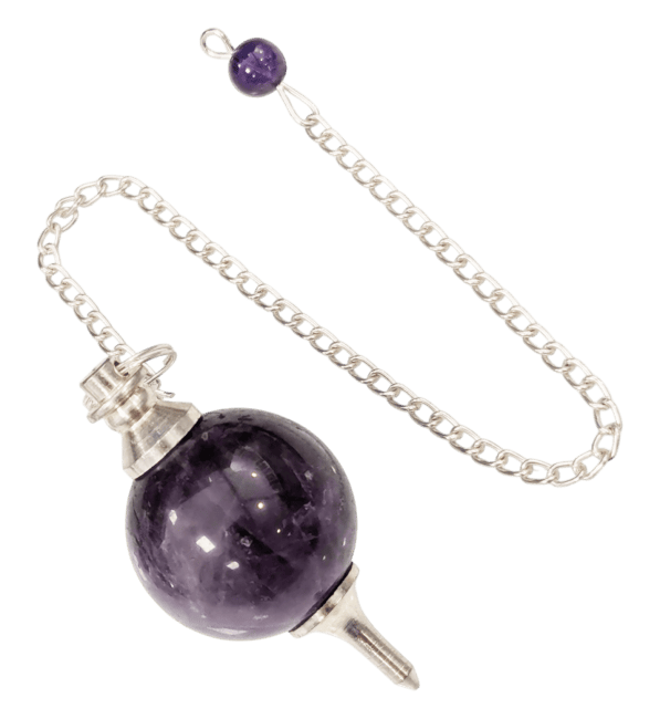 Pendule sphère Améthyste 4cm chez Arabesk