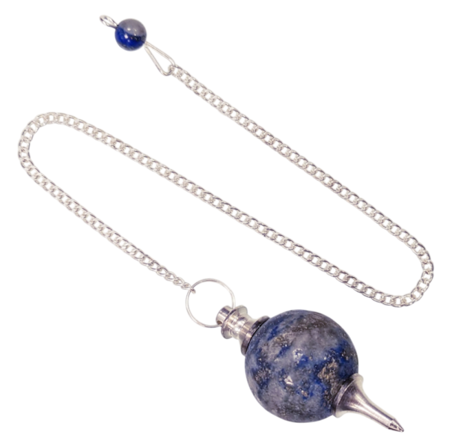 Pendule sphère Lapis Lazuli 4cm chez Arabesk
