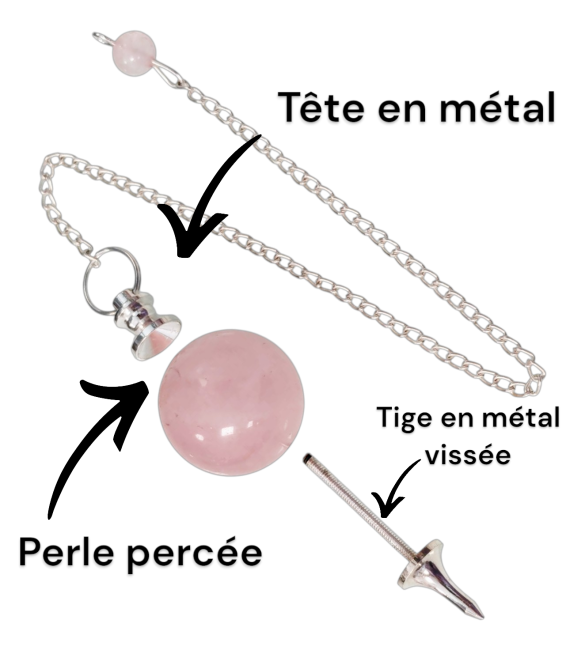 Pendule sphère Jaspe Rouge 4cm chez Arabesk|cz