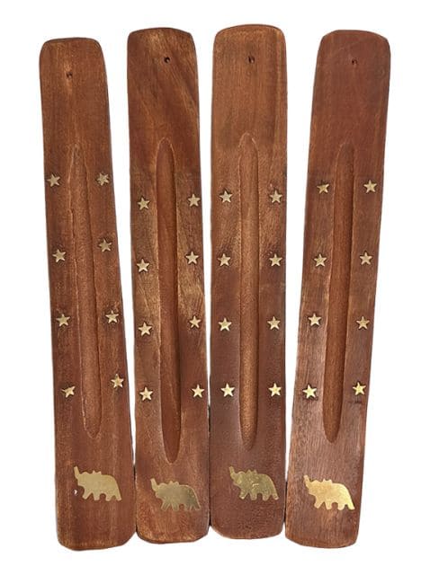 Porte encens bois ski elephant X10 chez Arabesk