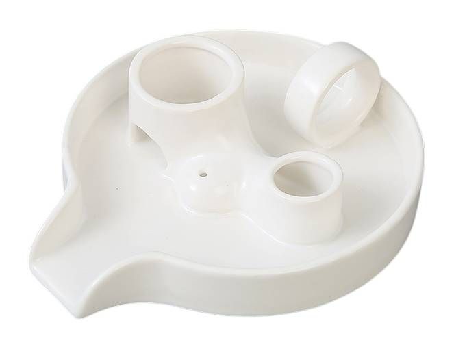 Porte Encens Céramique Blanc pour Palo Santo et Sauge Blanche  18.50cm chez Arabesk