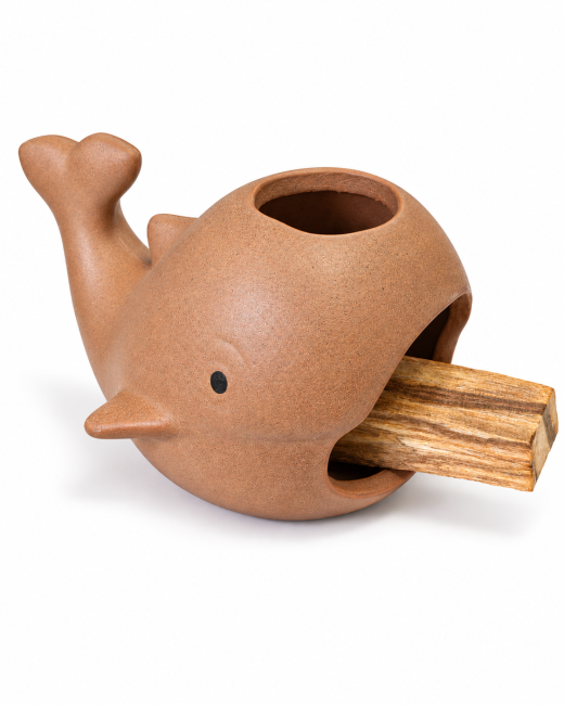 Keramický vonný kadidelník ve tvaru velryby 7,5 cm chez Arabesk